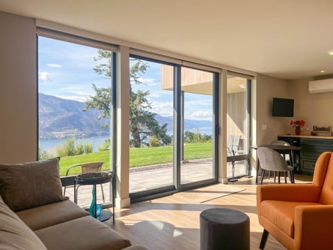 Patio, Natural landscape, View (from property/room), Seating area, Lake view