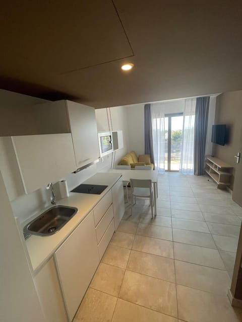 Living room, kitchen