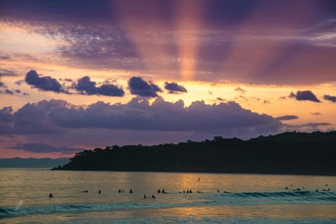 Beach, Sea view, Sunset