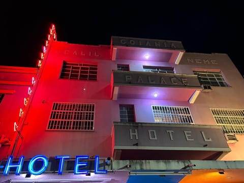 Property building, Night, Street view