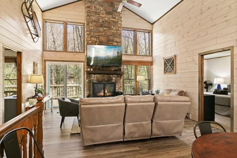 102 Bent Creek Rd by Carolina Stays Chalet in Beech Mountain