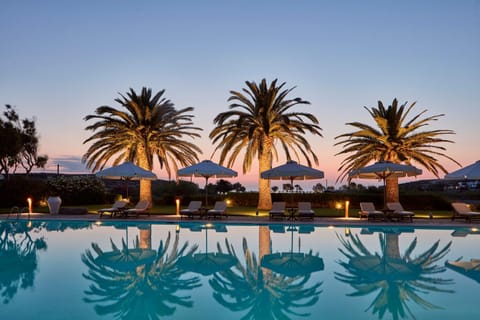 Pool view, Swimming pool, Swimming pool, Sunset