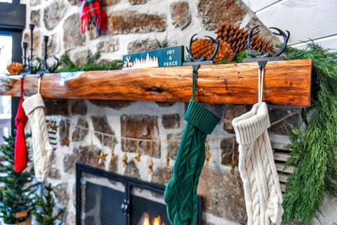 Winter, Decorative detail, fireplace