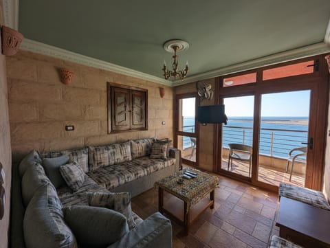 Living room, Seating area, Sea view