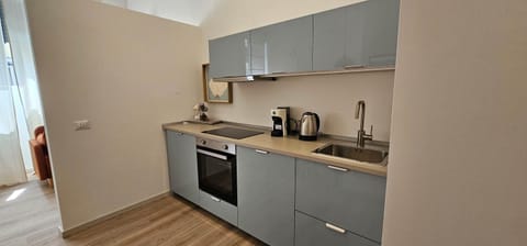 Coffee/tea facilities, Kitchen or kitchenette, oven, stove