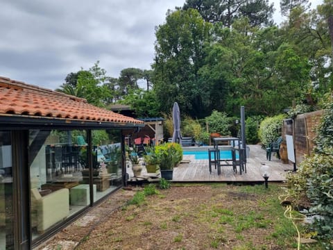 Patio, Garden, Pool view