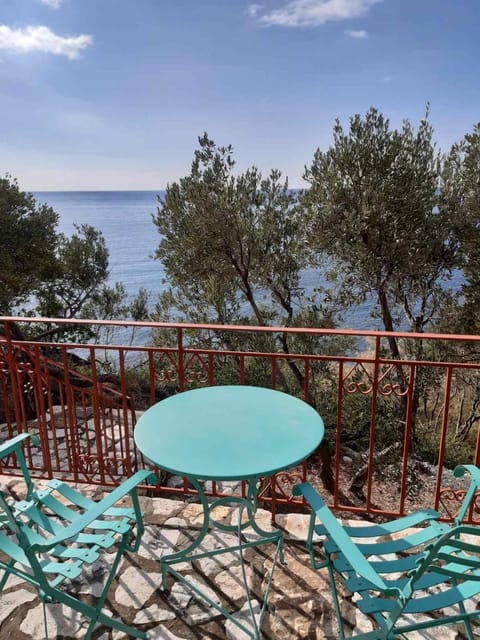 Patio, Natural landscape, View (from property/room), Balcony/Terrace, Dining area, Sea view