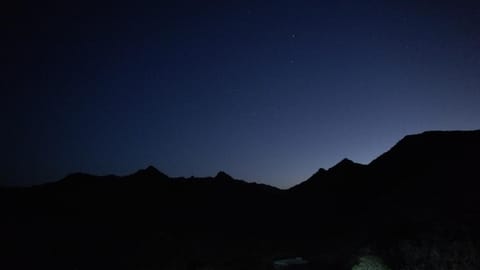 Night, Natural landscape, Mountain view