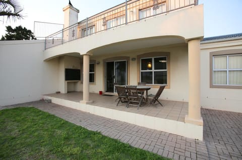 Dining area, Inner courtyard view, fireplace