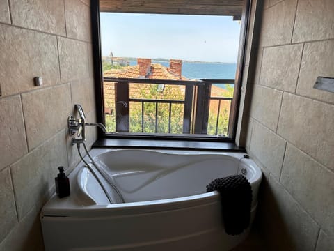 Bathroom, View (from property/room), Sea view, Bath