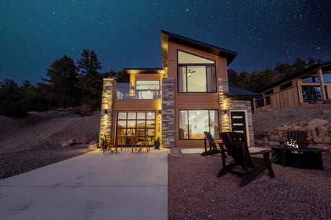 Property building, Patio, Night