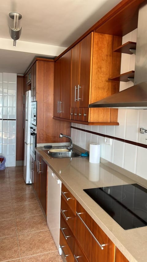 Kitchen or kitchenette, dishwasher, stove