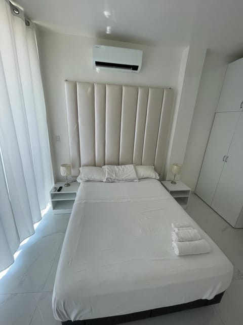 Bed, Photo of the whole room, Bedroom, towels, wardrobe, air conditioner