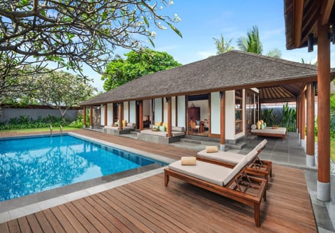 Bedroom, Pool view, Swimming pool