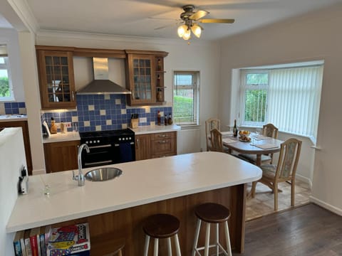 Dining area, oven, stove, kitchen