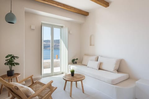 Living room, Seating area, Sea view