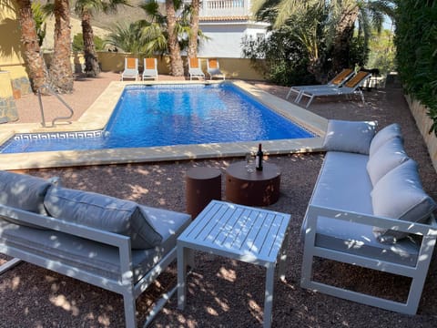 Seating area, Pool view, Swimming pool