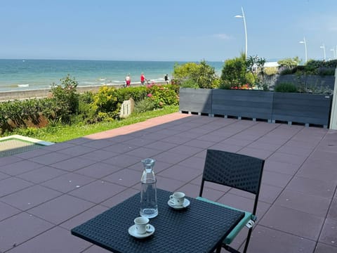 Cabourg: Appartement Rez-de-Jardin, Accès Plage, Terrasse, Parking, WiFi - FR-1-487-371 Apartment in Cabourg