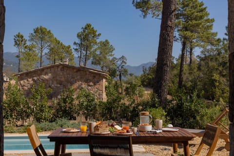 Natural landscape, Mountain view, Pool view, Swimming pool