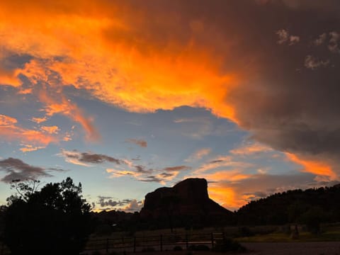 Nearby landmark, Sunset