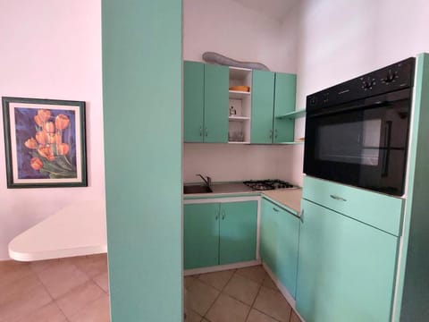 Kitchen or kitchenette, oven, stove