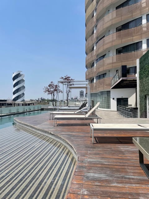 Property building, View (from property/room), Pool view, Swimming pool