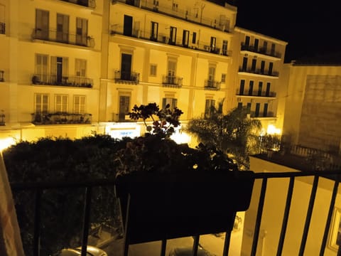 Night, View (from property/room), Balcony/Terrace