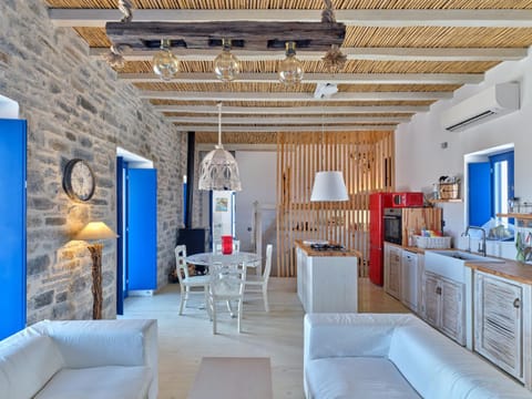 Blue and Green in Luxury Villa in Paros, Greece