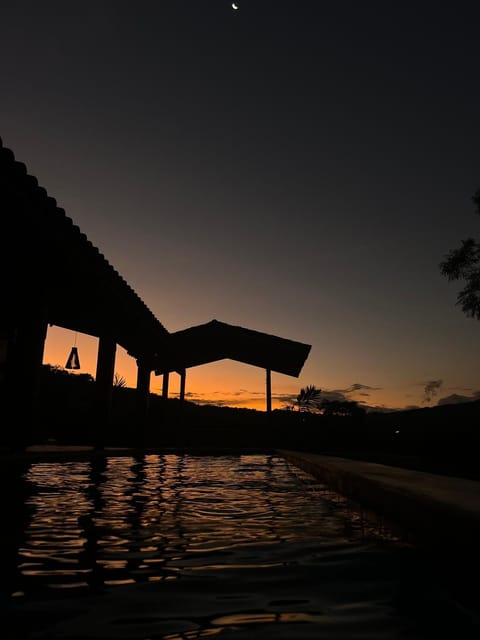 Swimming pool, Sunset