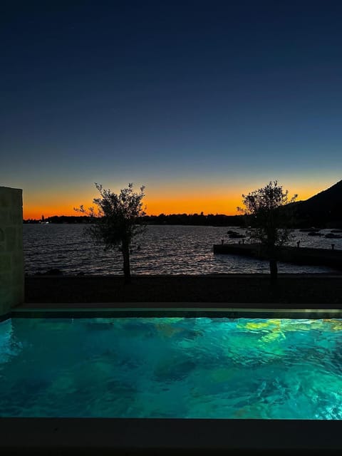 Night, Mountain view, Pool view, Sea view, Sunset