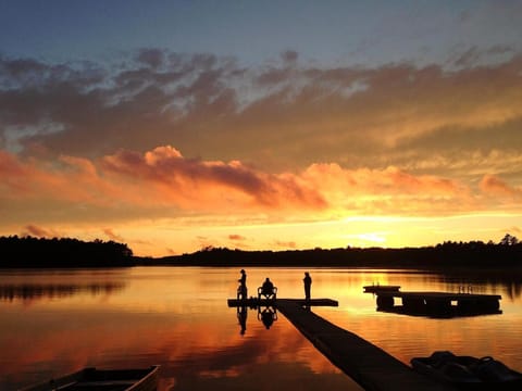 Natural landscape, Lake view, Sunset