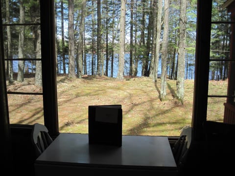 Spring, Natural landscape, Dining area, Lake view