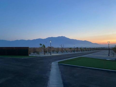 Nearby landmark, Mountain view, Sunset