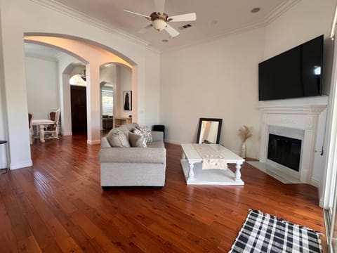 Living room, fireplace