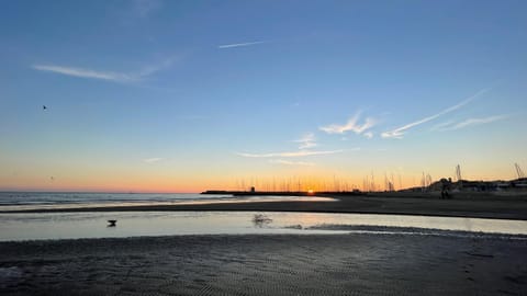 Natural landscape, Beach, Sea view, Sunset