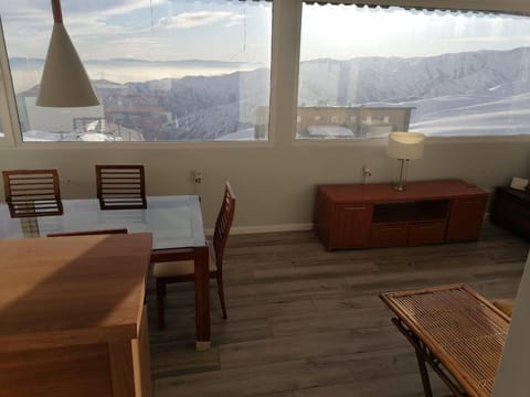 Natural landscape, Living room, Dining area, Mountain view