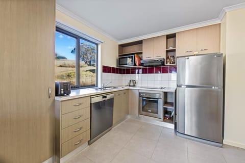 Kitchen or kitchenette, dishwasher, oven