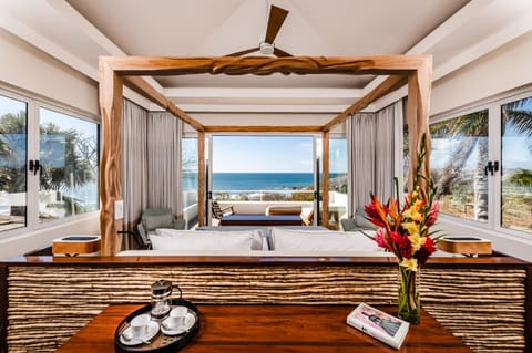 Bed, Bedroom, Sea view