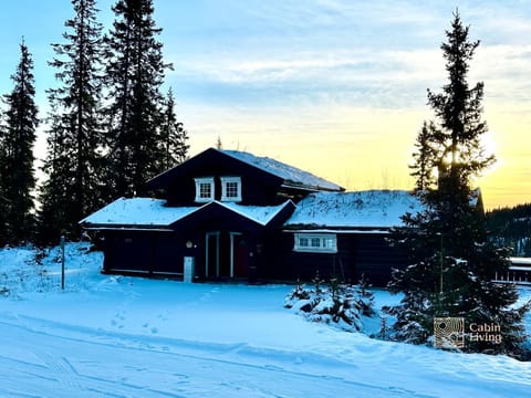 Large cozy log cabin with sauna and nice view in Sjusjøen House in Innlandet