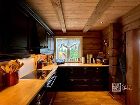 Large cozy log cabin with sauna and nice view in Sjusjøen House in Innlandet