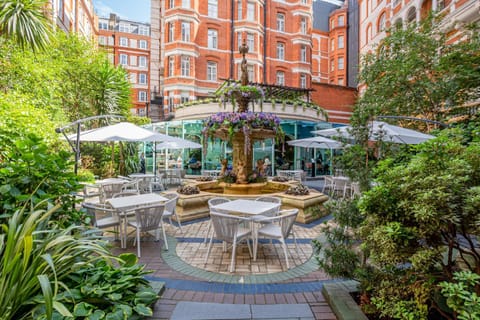 Property building, Restaurant/places to eat, Garden, Food and drinks, Inner courtyard view