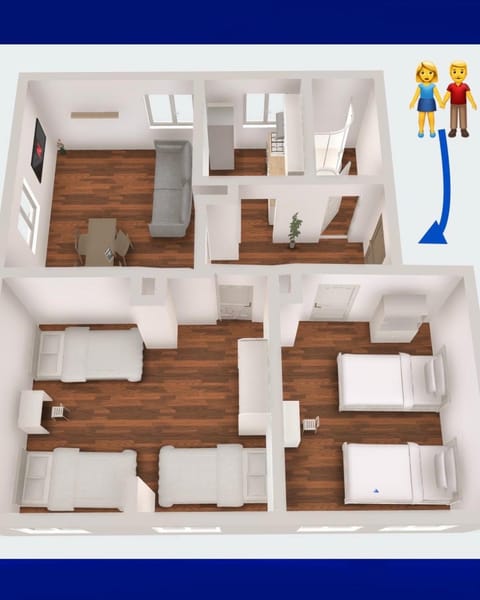 Property building, Photo of the whole room, Floor plan