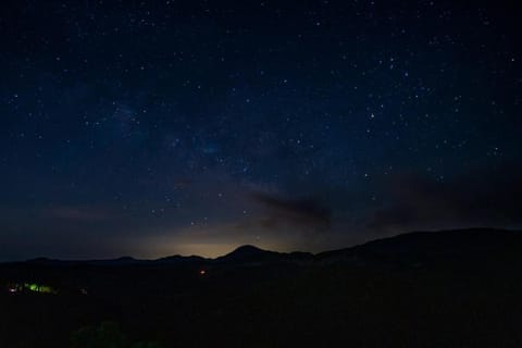 Night, Natural landscape, Mountain view