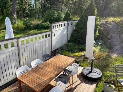 Patio, Dining area, Garden view