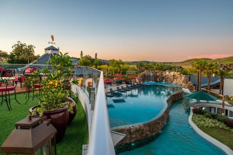 Natural landscape, Mountain view, Swimming pool