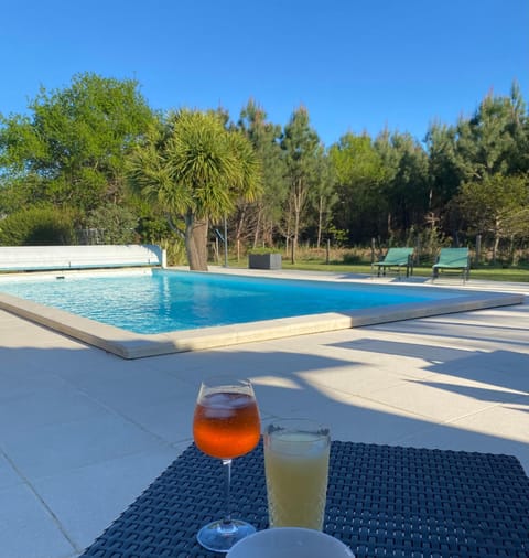 Patio, Natural landscape, Pool view