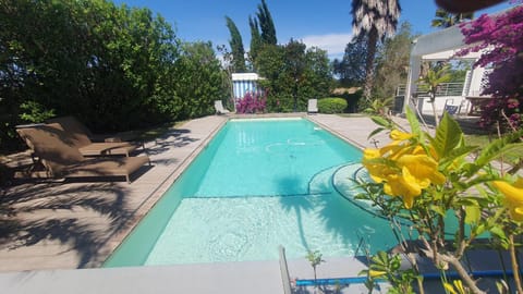 Pool view, Swimming pool, sunbed