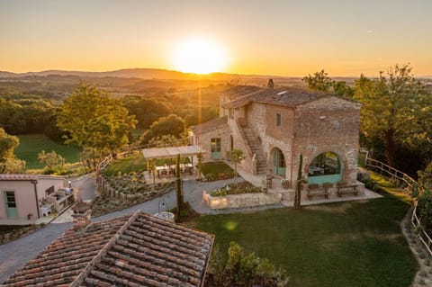 Property building, Natural landscape, Landmark view, Sunset