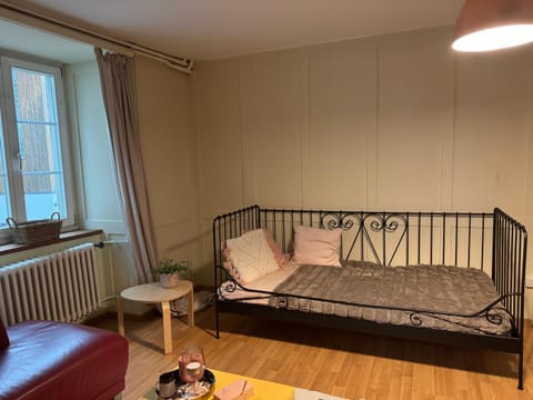 Bed, Living room, Photo of the whole room, Seating area, Bedroom