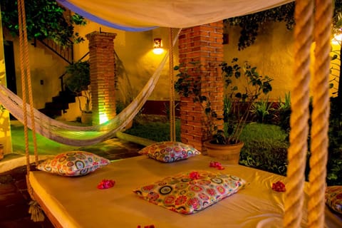 Bed, Night, Natural landscape, Bedroom